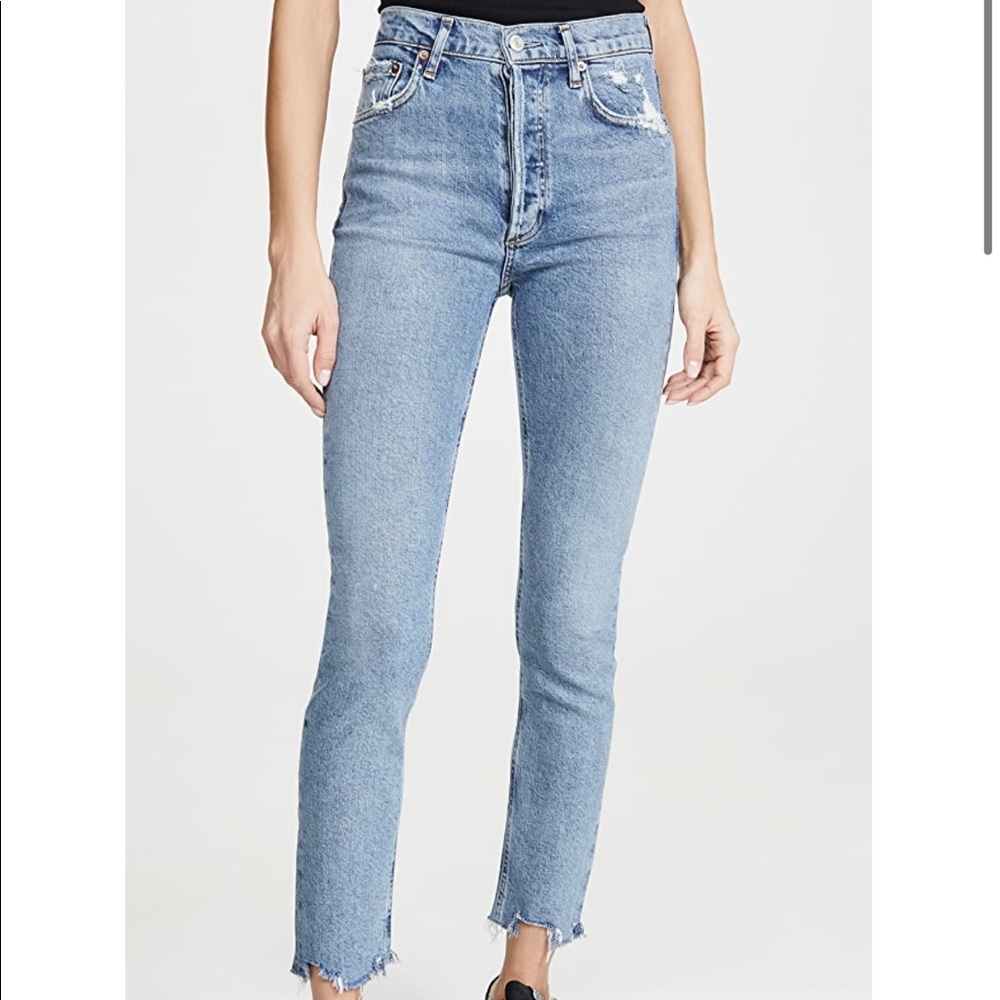 Agolde nico high rise skinny jeans
